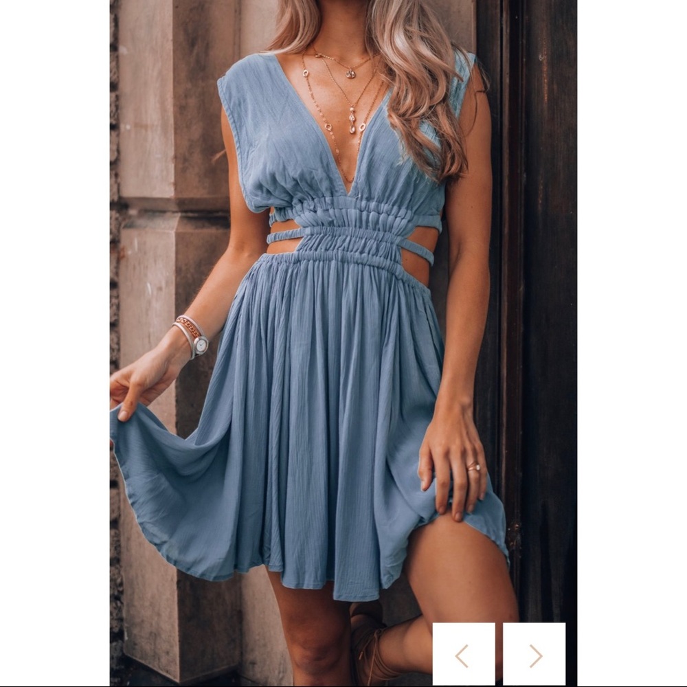 NWOT- Thalia Mini Dress (Ocean) - NEVER WORN - Picture 2 of 5